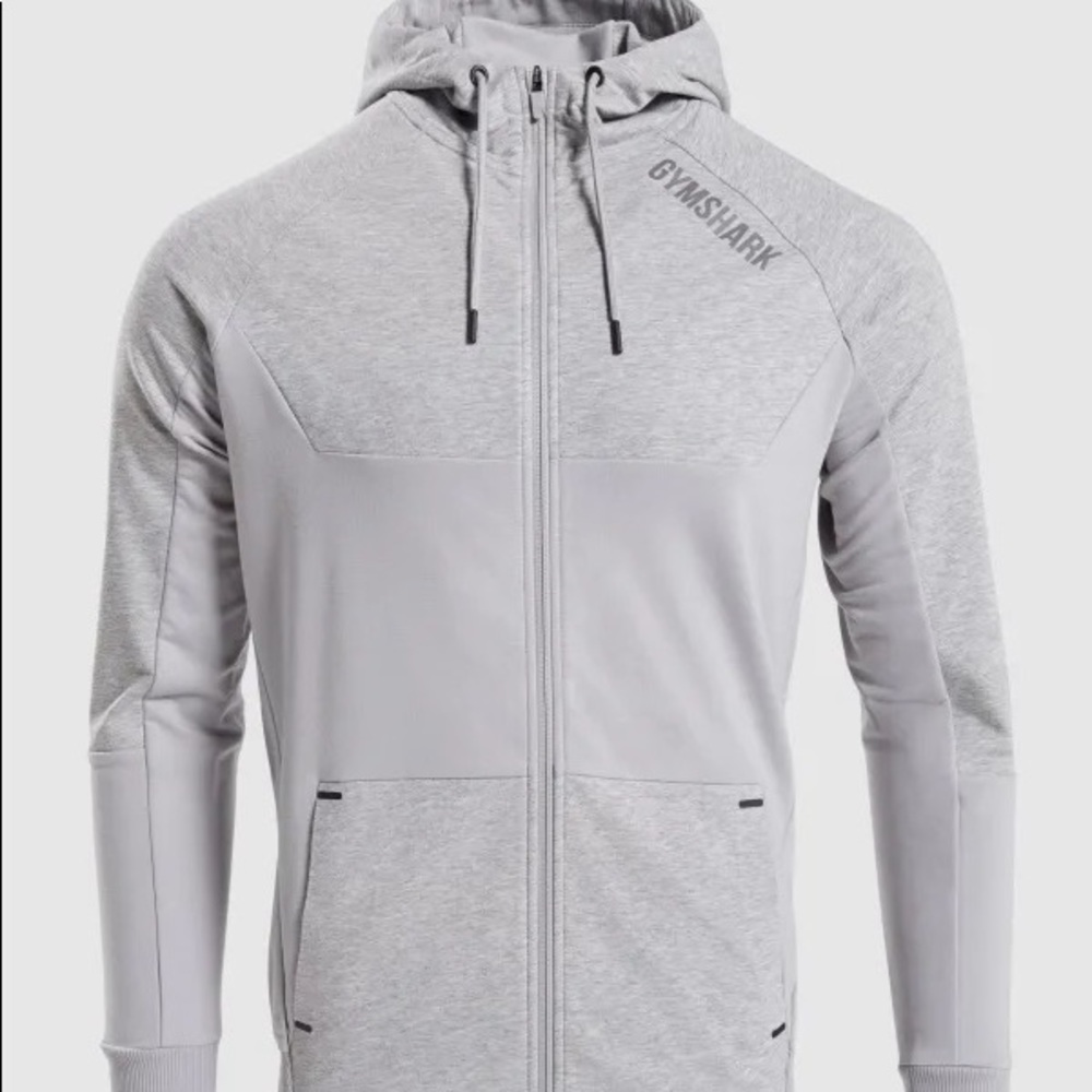 Gymshark Grey Revive Zip-Up Hoodie